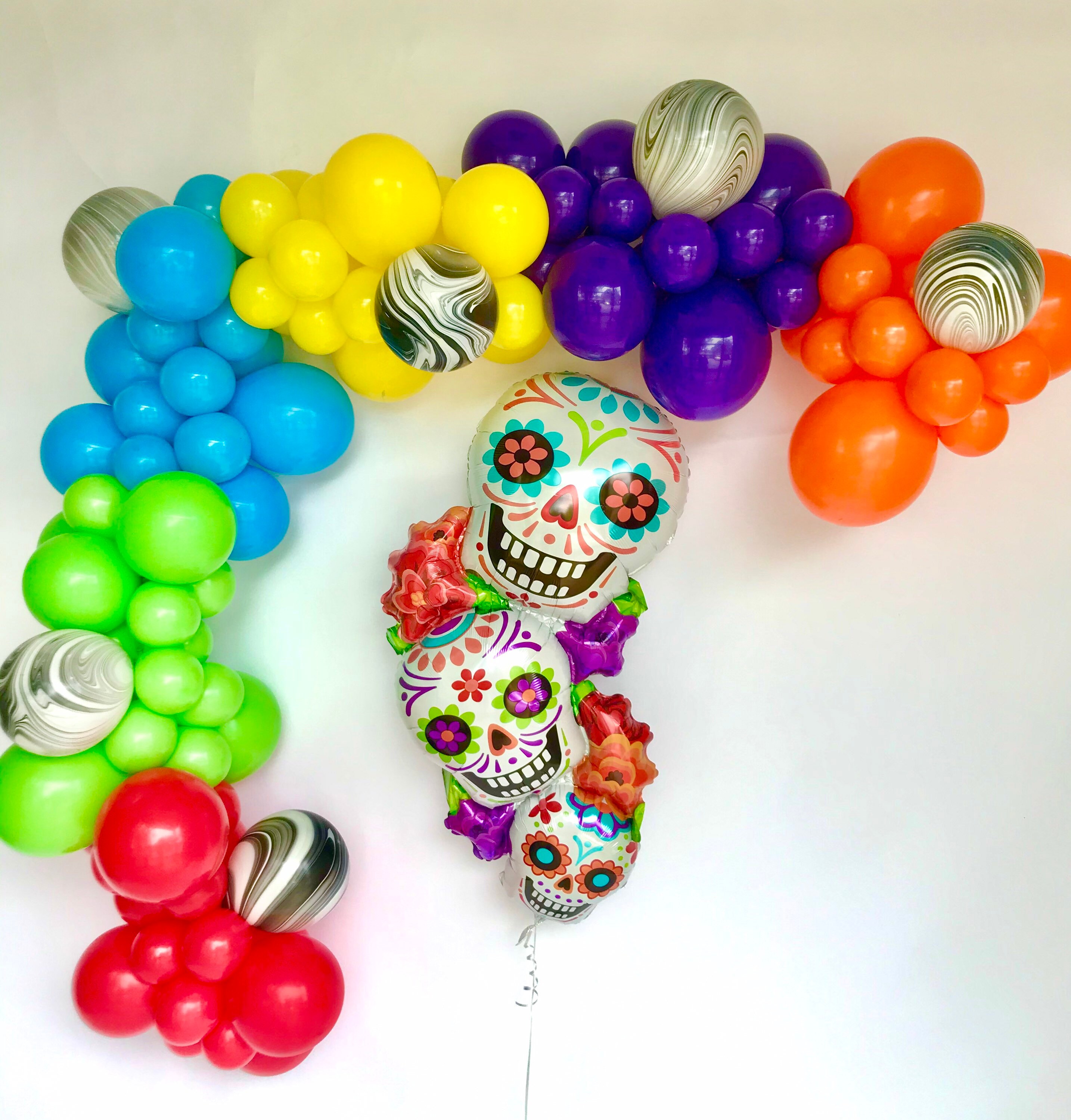 arcos de globos dia de muertos