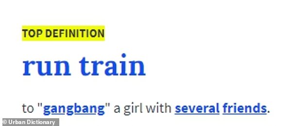 run train urban dictionary