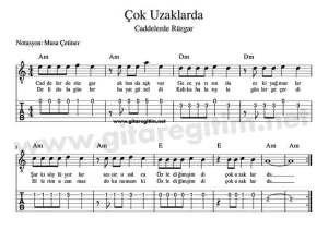 notalı gitar şarkıları