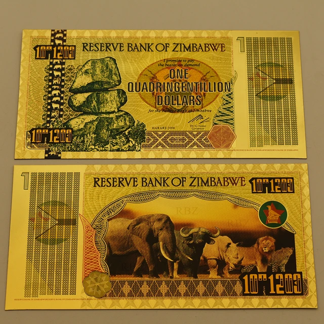 zimbabwe gold notes