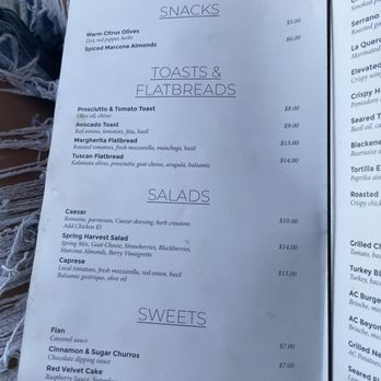 ac skybar menu