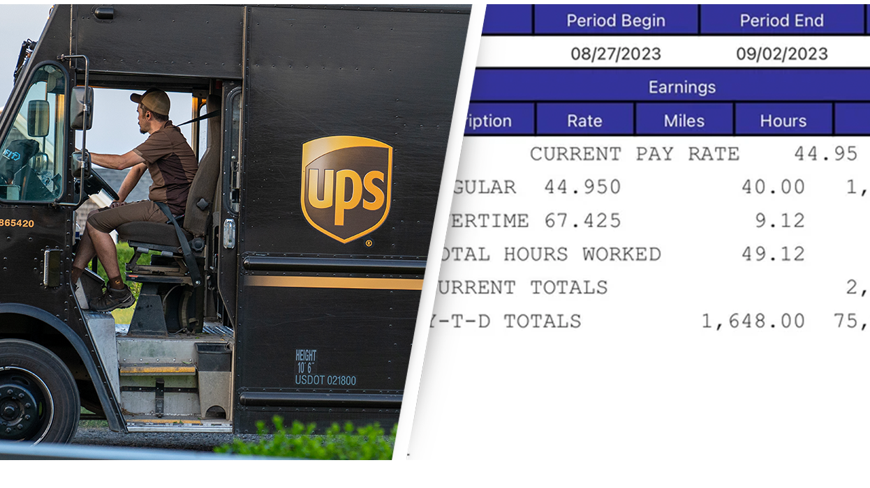 ups seasonal driver salary