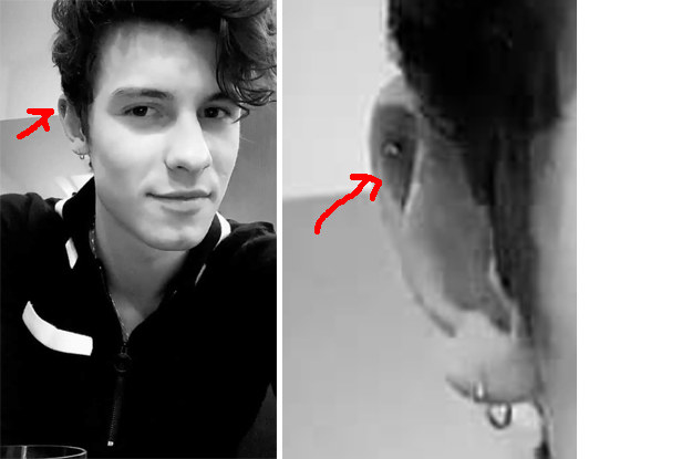 shawn mendes piercing