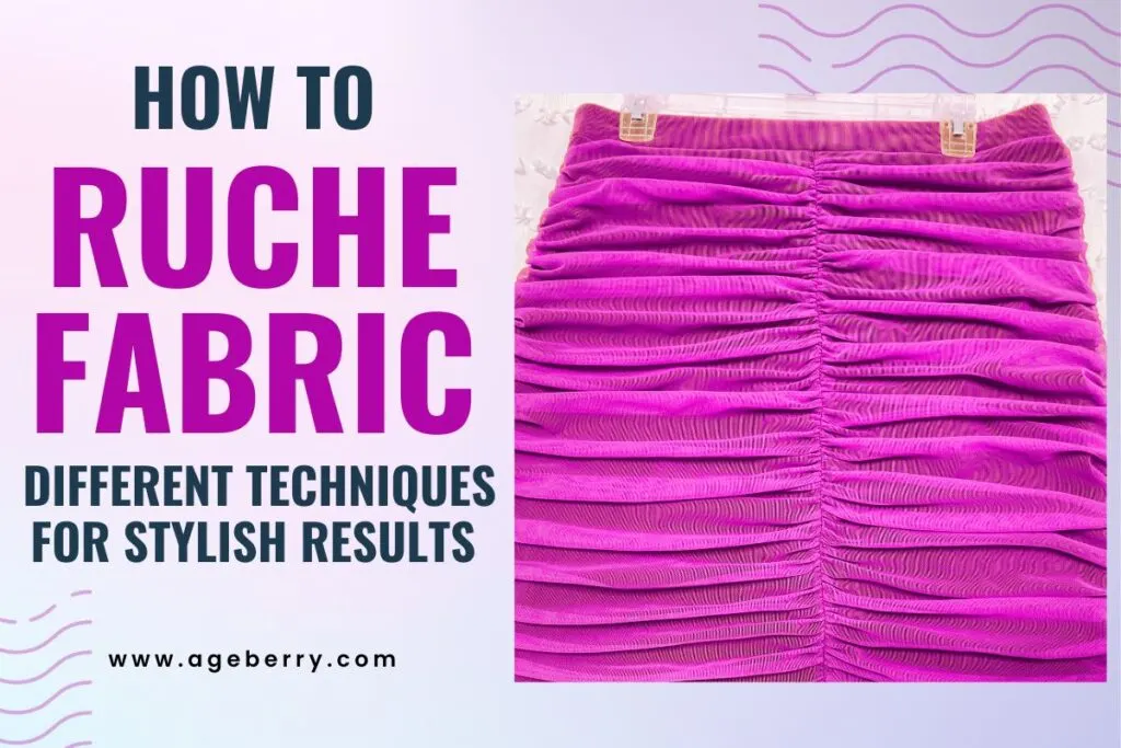 how to ruche fabric without elastic