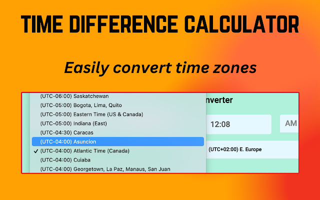 time zone calculator