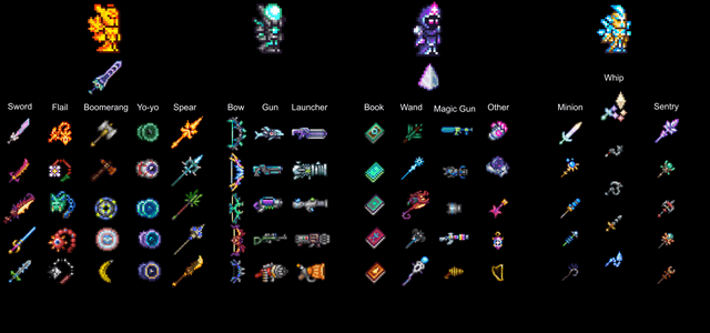 terraria coolest weapons