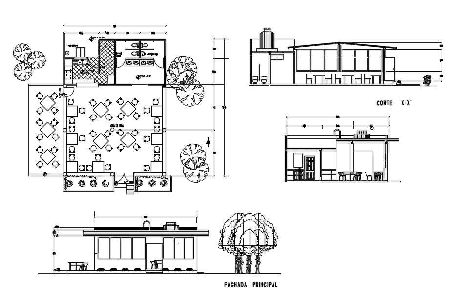 kafeterya dwg