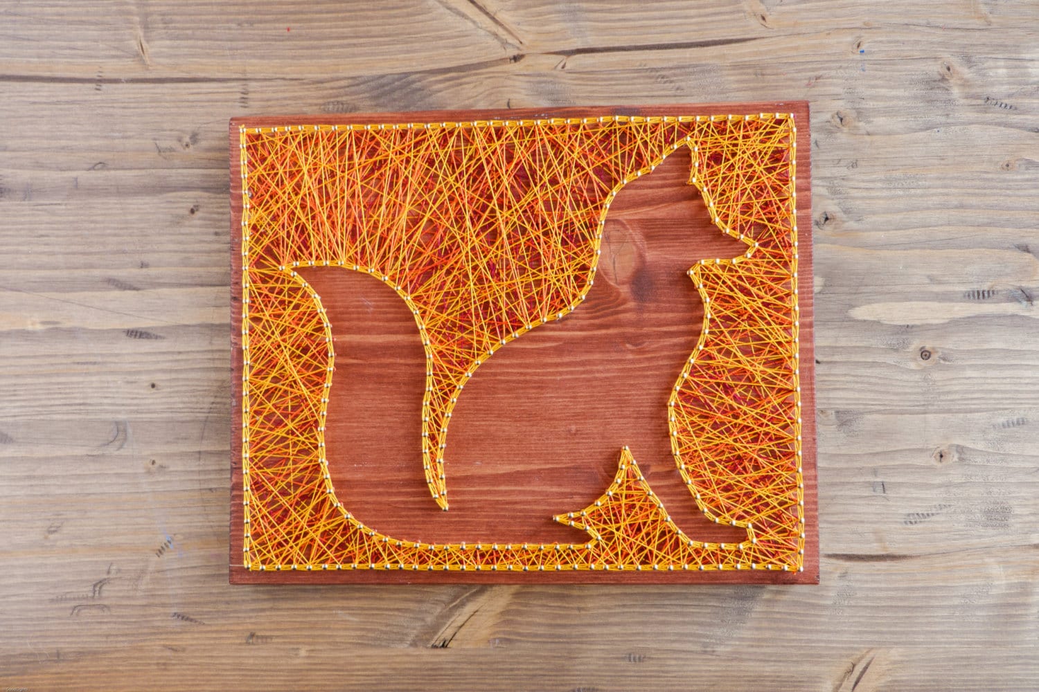 fox string art