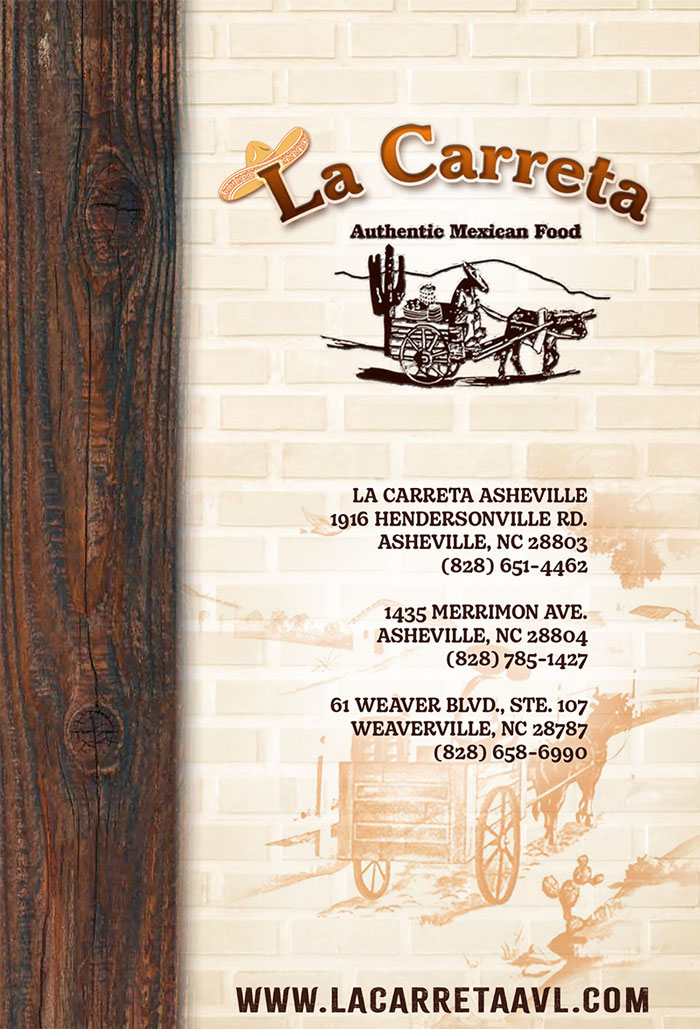 la carreta menu asheville