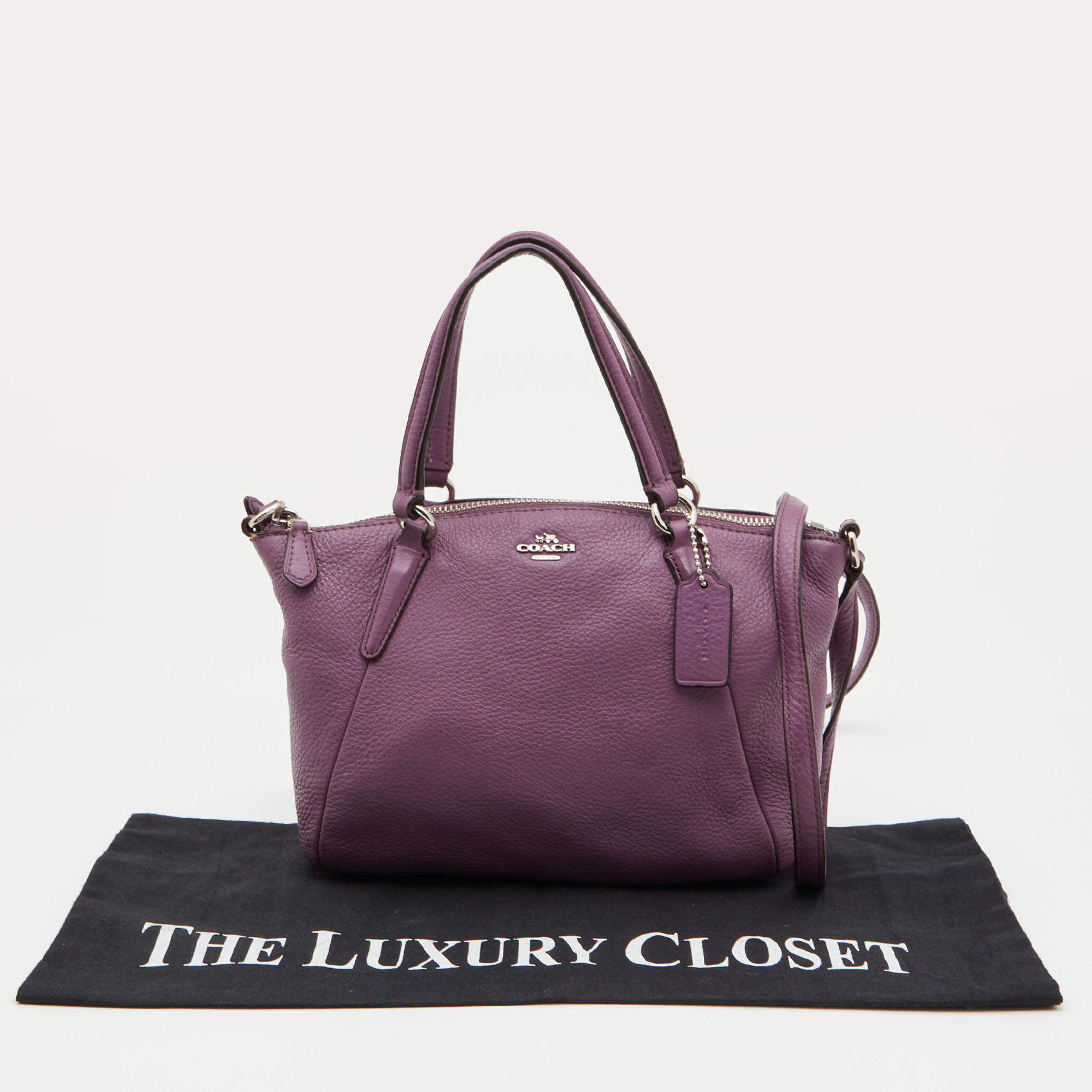 purple coach bag