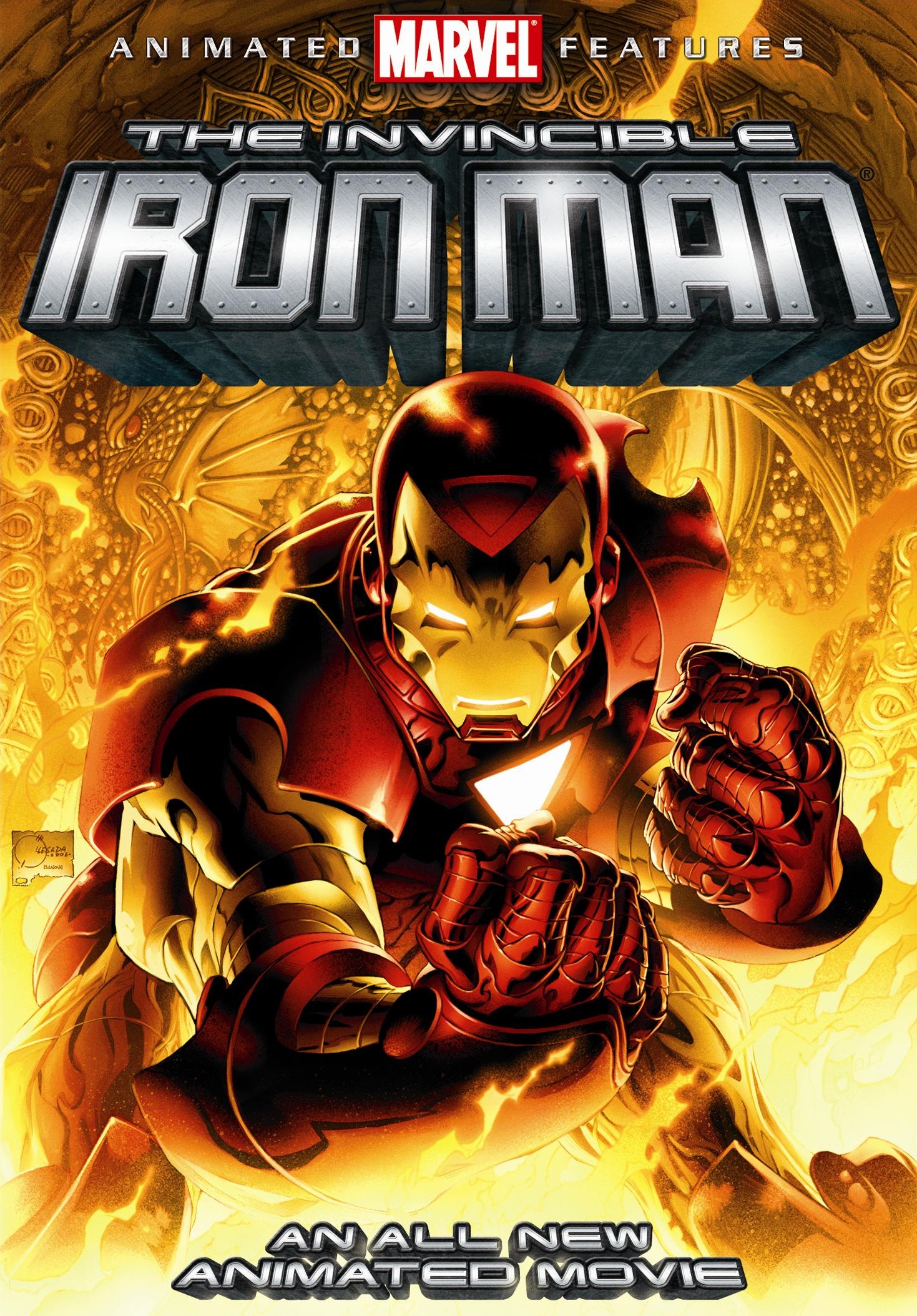 cartoon iron man movie