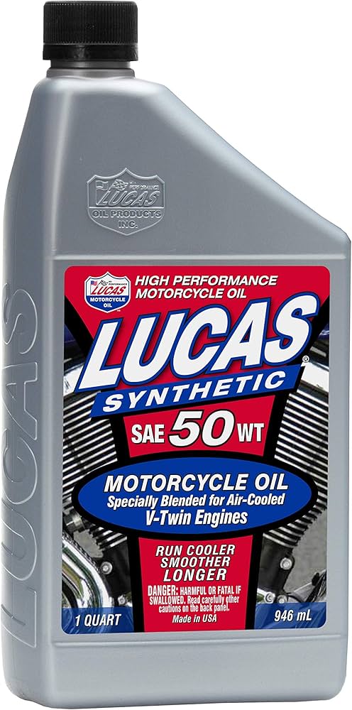 lucas synthetic 20w50 motorcycle oil