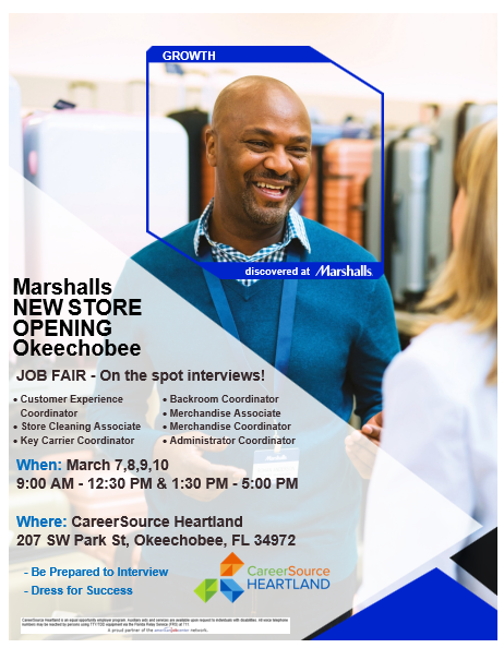 marshalls job opening