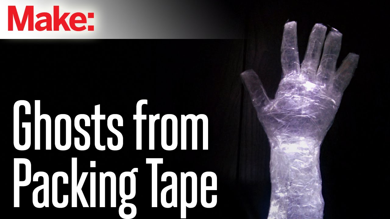 how to make packing tape ghosts