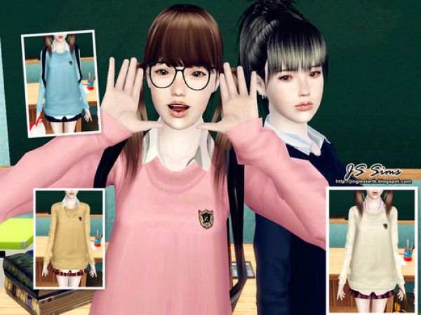 sims 3 japanese school uniform