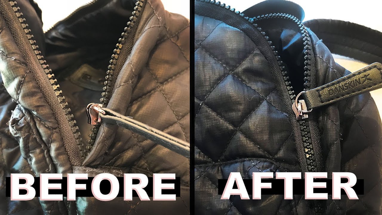 how to fix a separated zipper on a bag