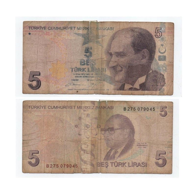 5 lira in rupees