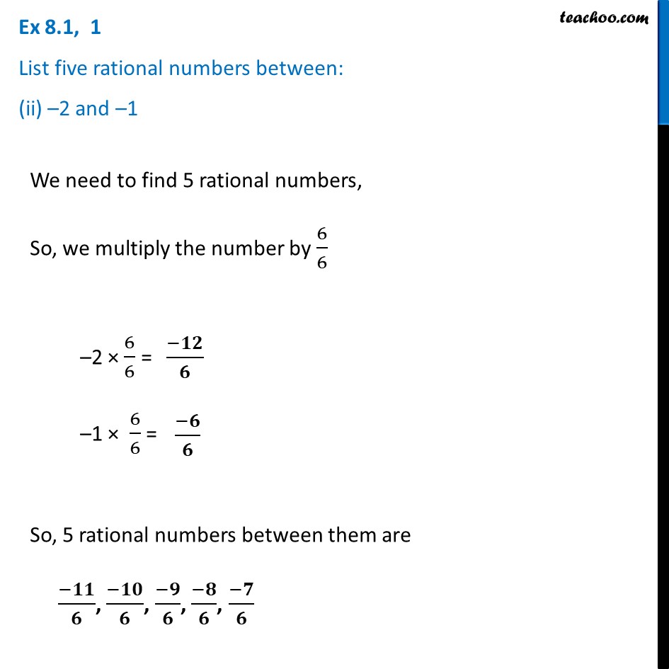 find 5 rational between 1 and 2