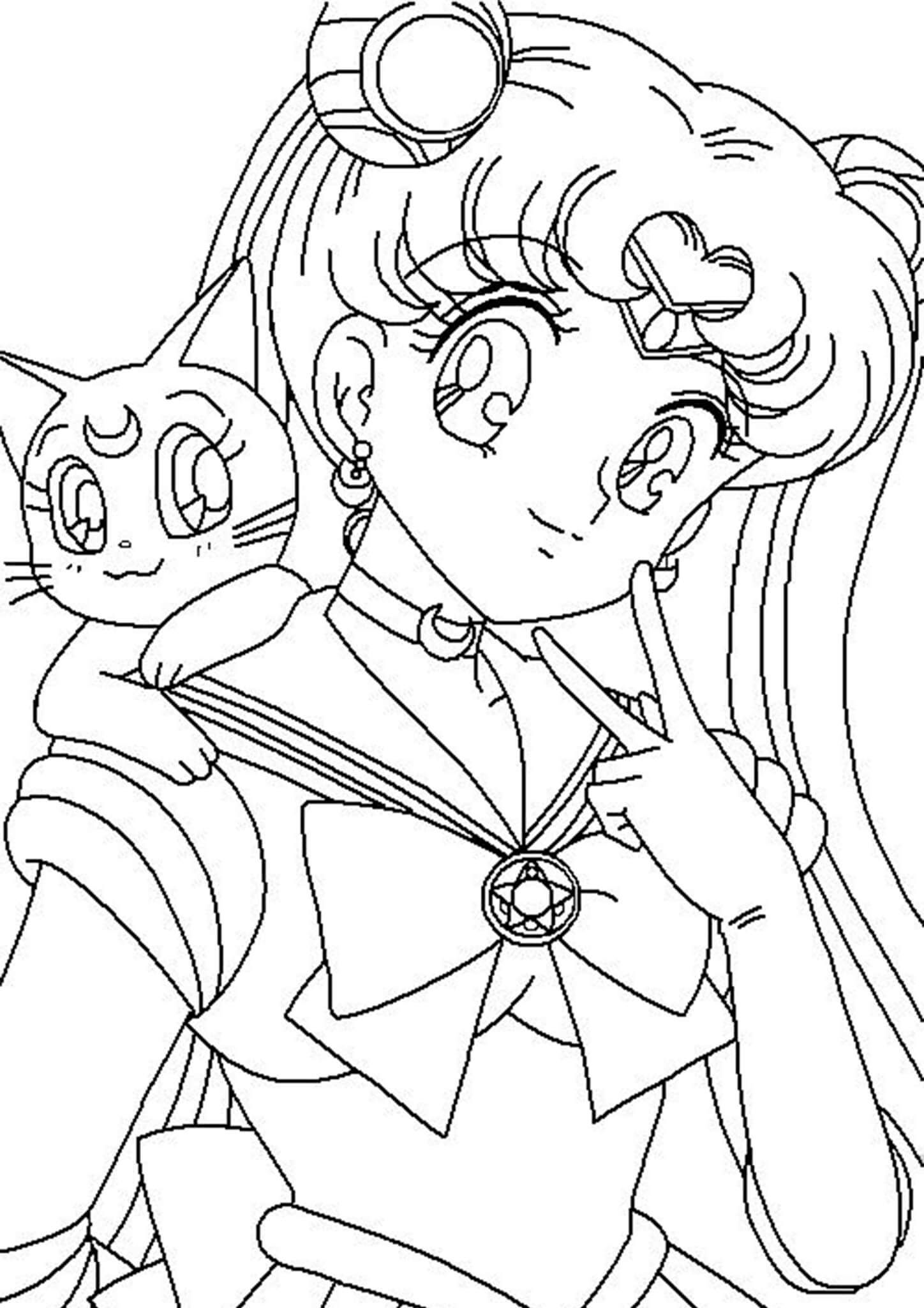 sailor moon coloring pages