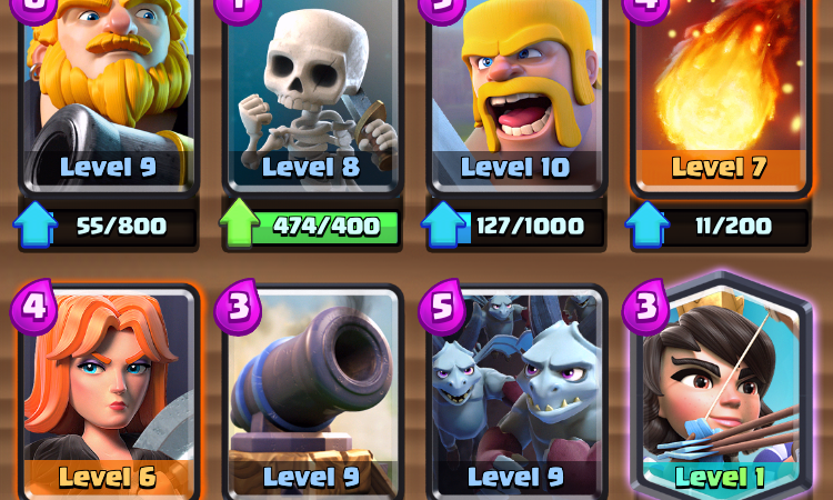 clash royale royal arena deck