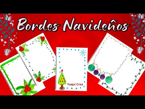 margenes navideños para hojas