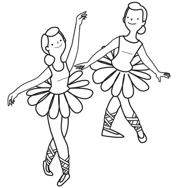 dibujo de bailarina para imprimir