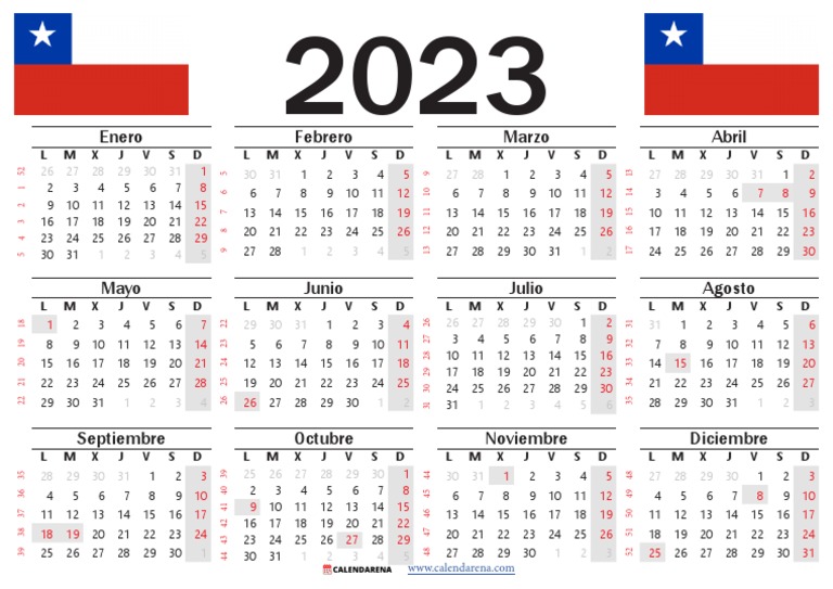 calendario laboral 2023 chile