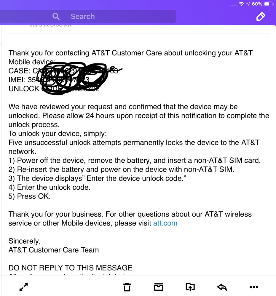 att case status