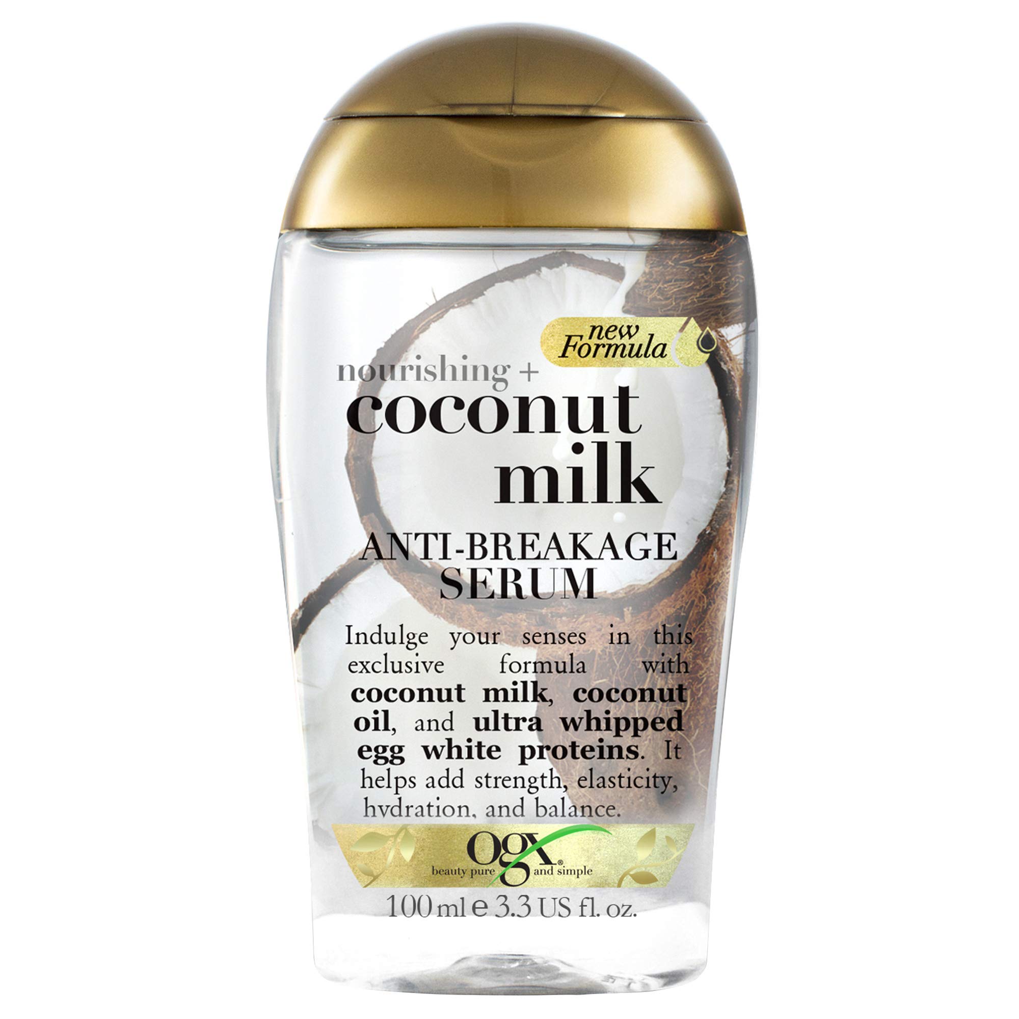 ogx nourishing coconut milk anti breakage serum review