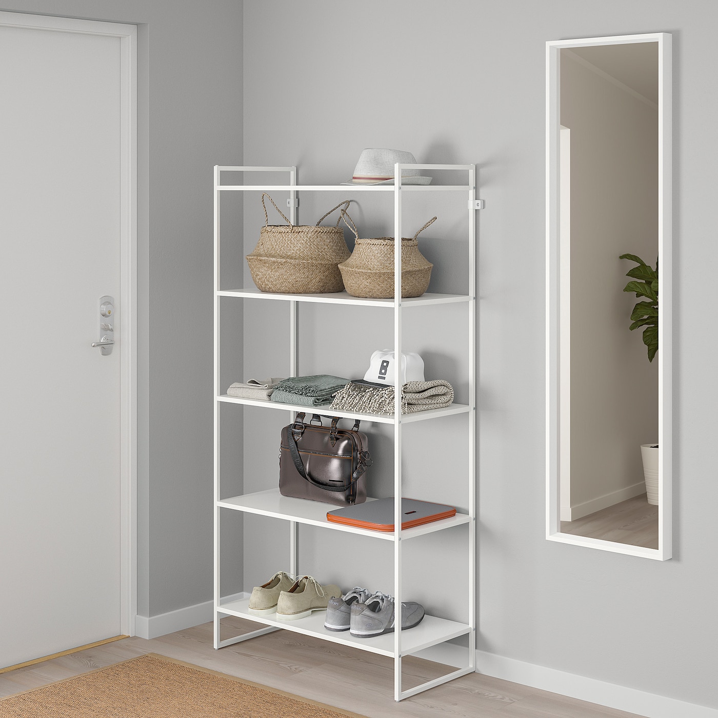 narrow shelving unit ikea