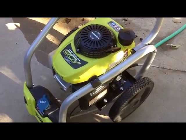 winterizing ryobi pressure washer