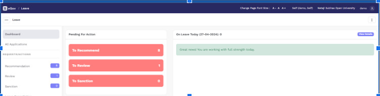 ksrtc online leave management