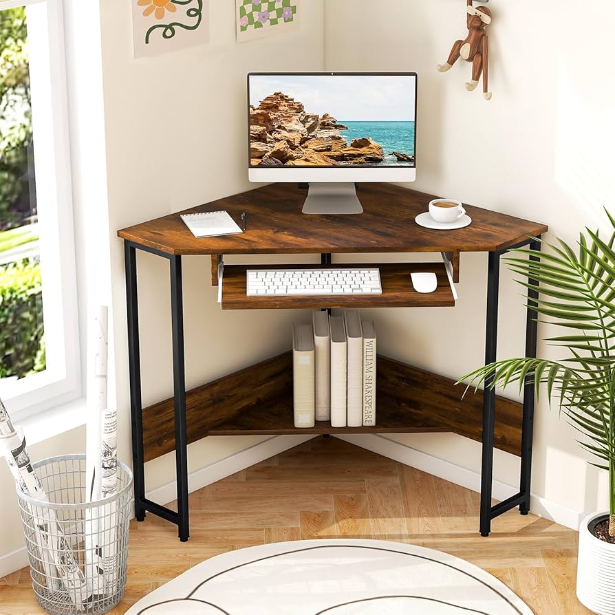 triangle corner desk