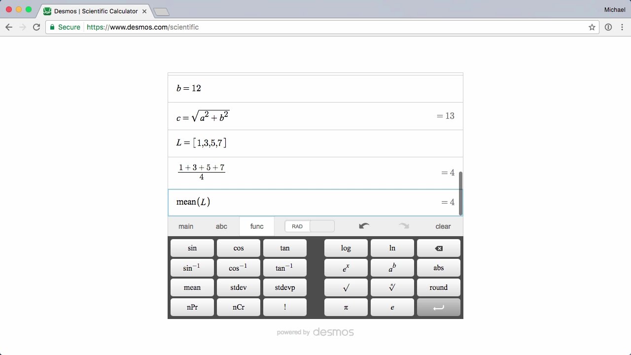 desmos sci calc