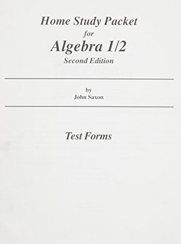 saxon algebra 1 2 test forms pdf