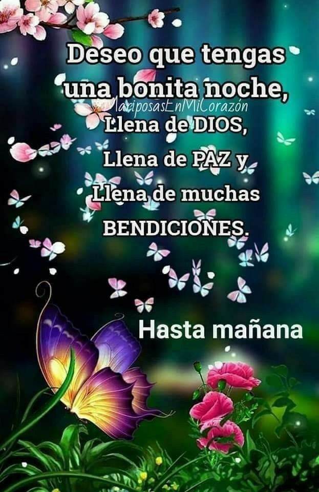 buenas noches bendiciones hasta mañana