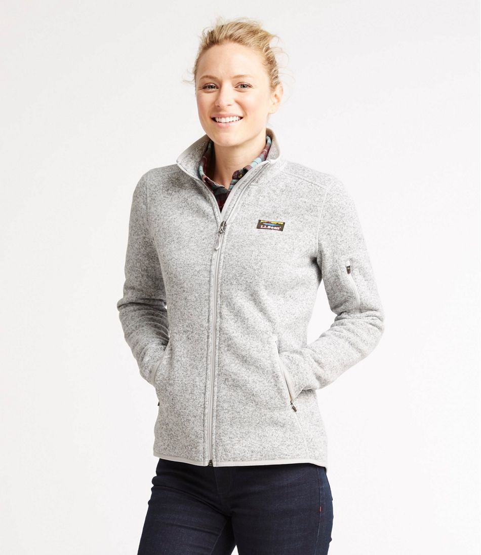 ll bean sweater fleece jacket