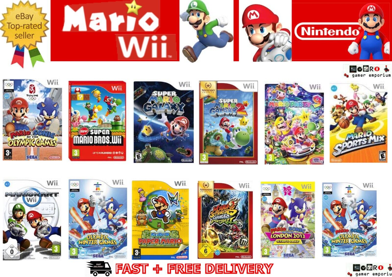 super mario nintendo wii games