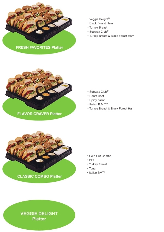 subway platters canada prices