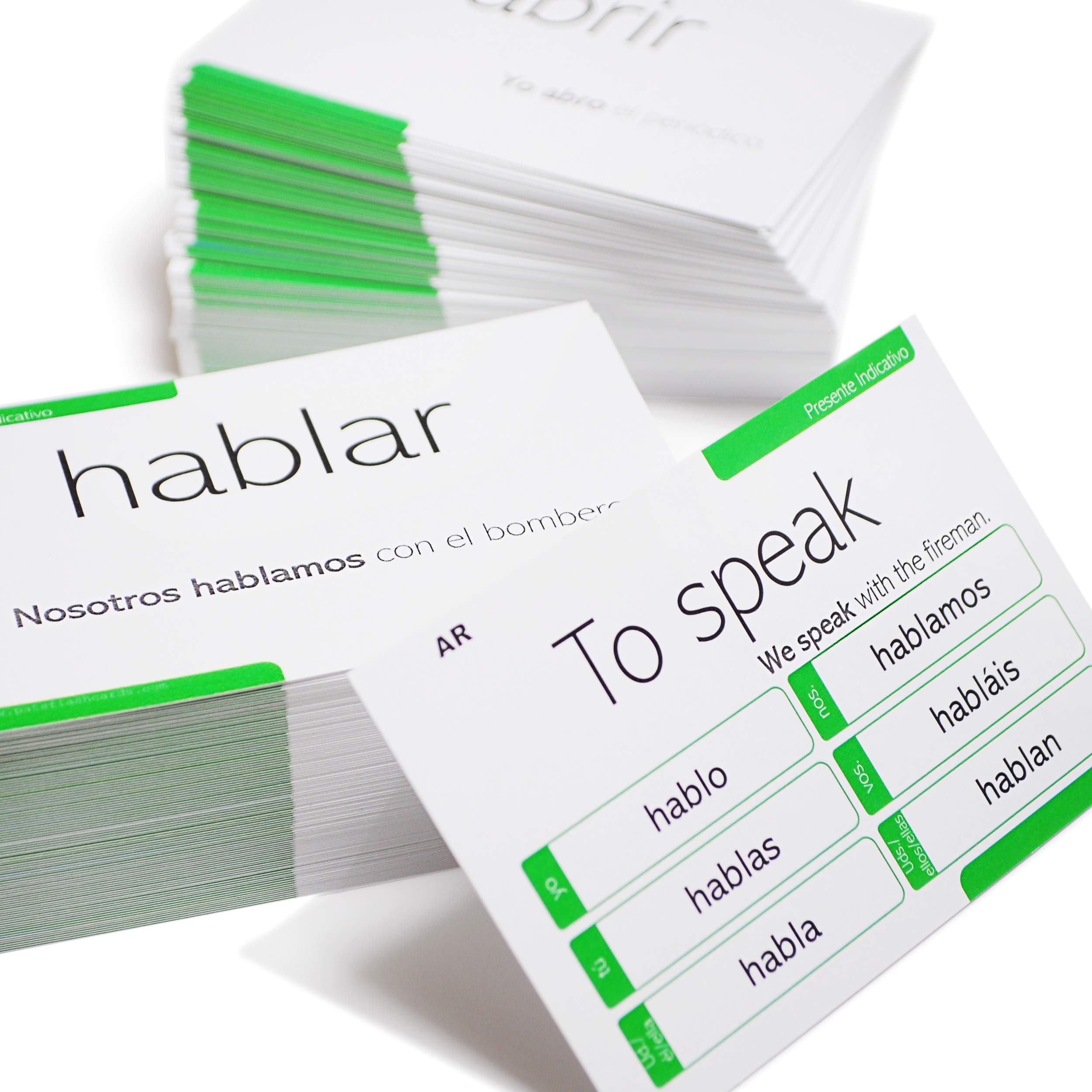 spanish verb conjugation flashcards