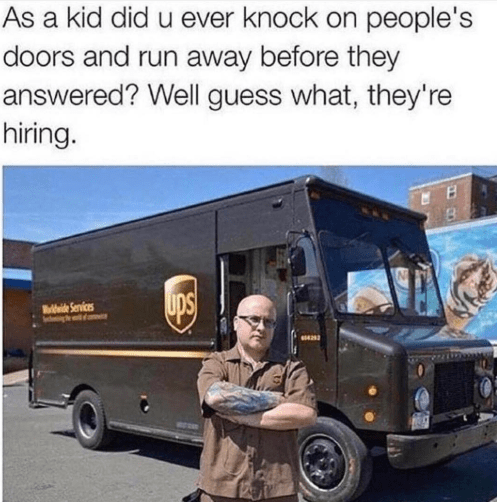 ups driver memes