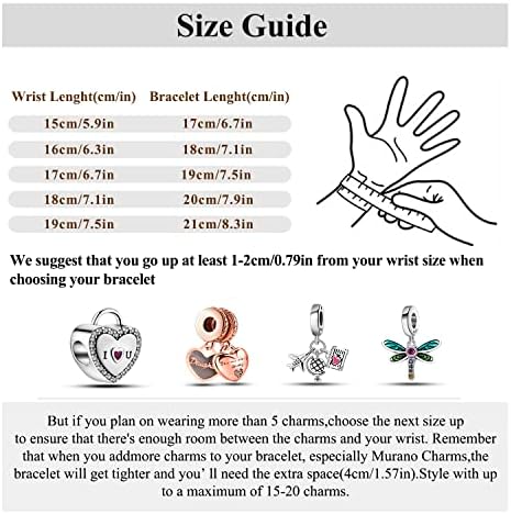 pandora bracelet size chart