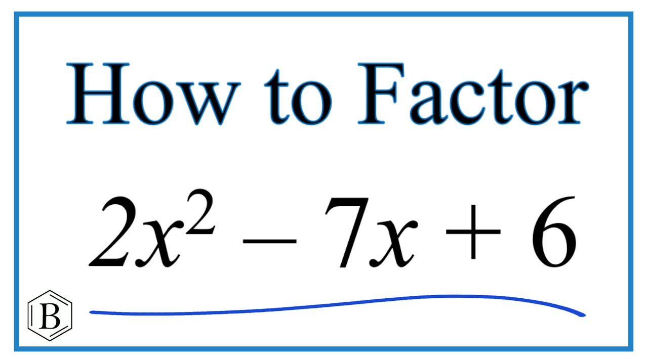 2x2 7x 6 0