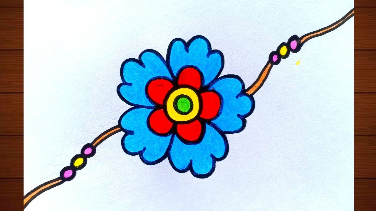 rakhi images drawing