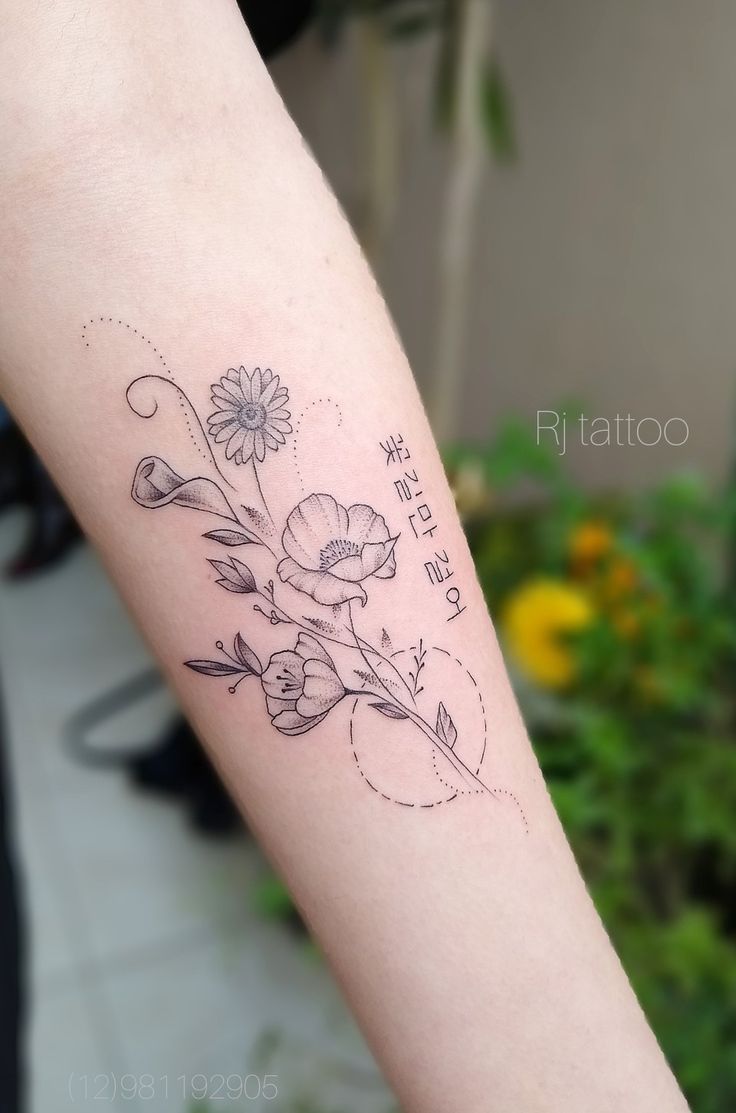 tatto flores