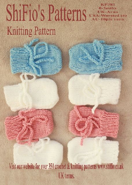 knit infant mittens pattern free