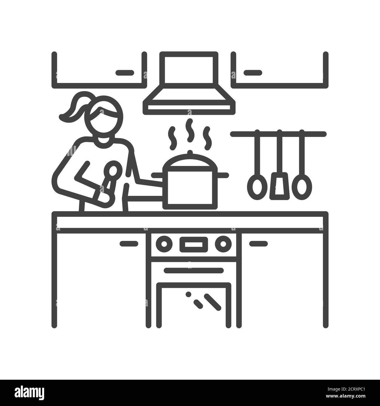 kitchen clip art black and white