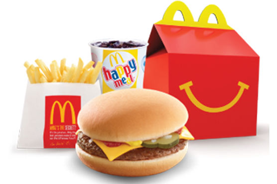 cheeseburger happy meal