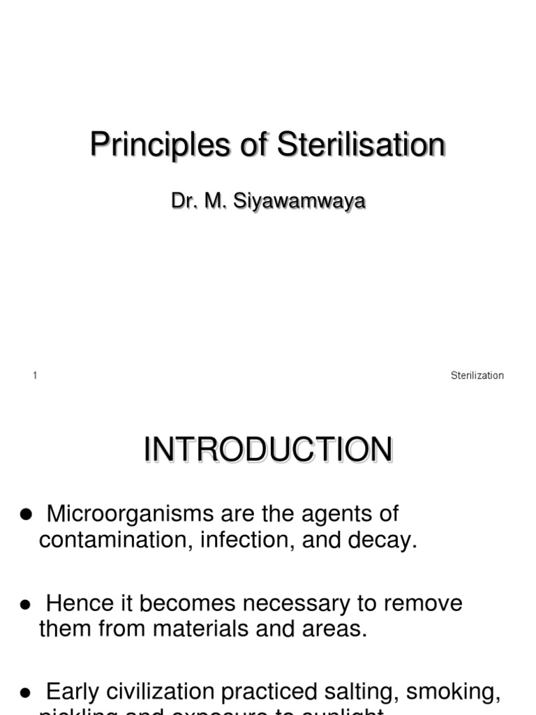 principles of sterilization ppt