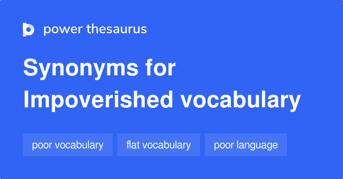 impoverished thesaurus